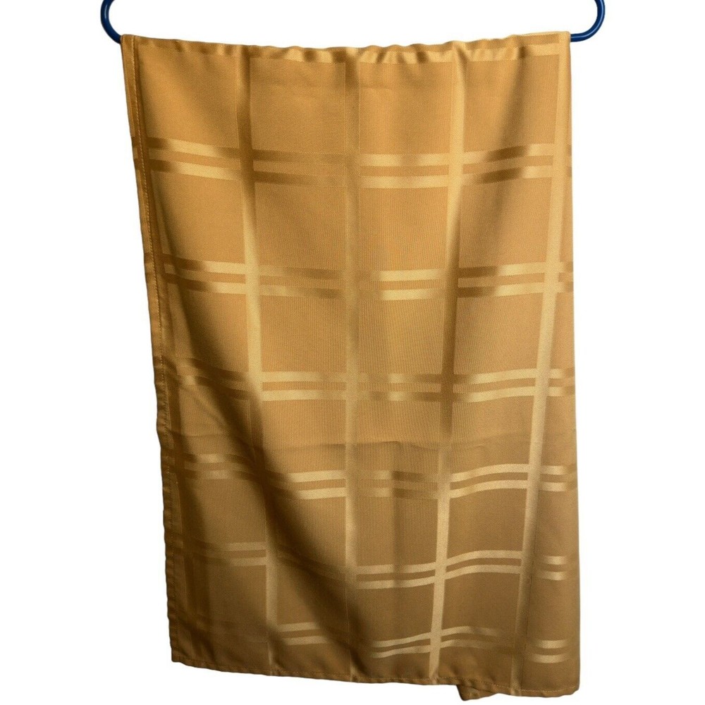 Vintage Gold Retro Mustard Mid Century Tablecloth For Card Table